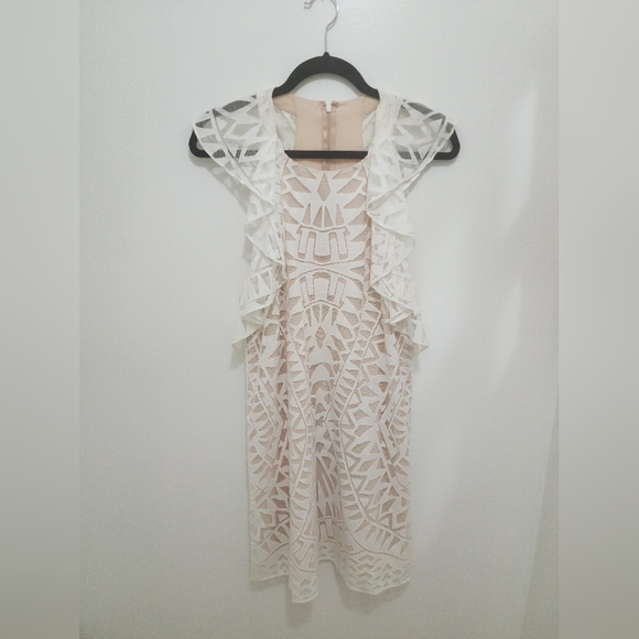 BCBG Jenni Ruffle racer back dress - Picture 3 of 7